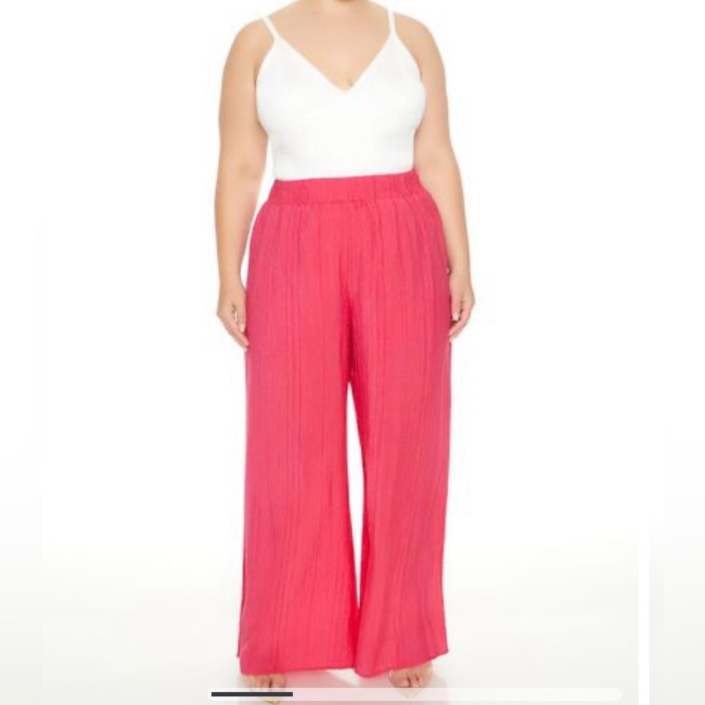 NWT F21 Hot Pink Beach Pants - 2X